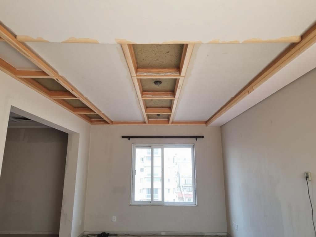 Antes — Drywall e Rebaixamento de Teto
